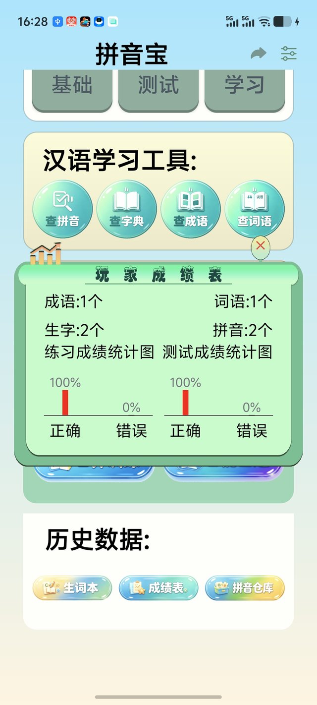 成绩表